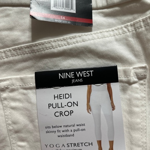 Nine West Jeans Heidi Pull On Crop size 14 - Picture 9 of 10